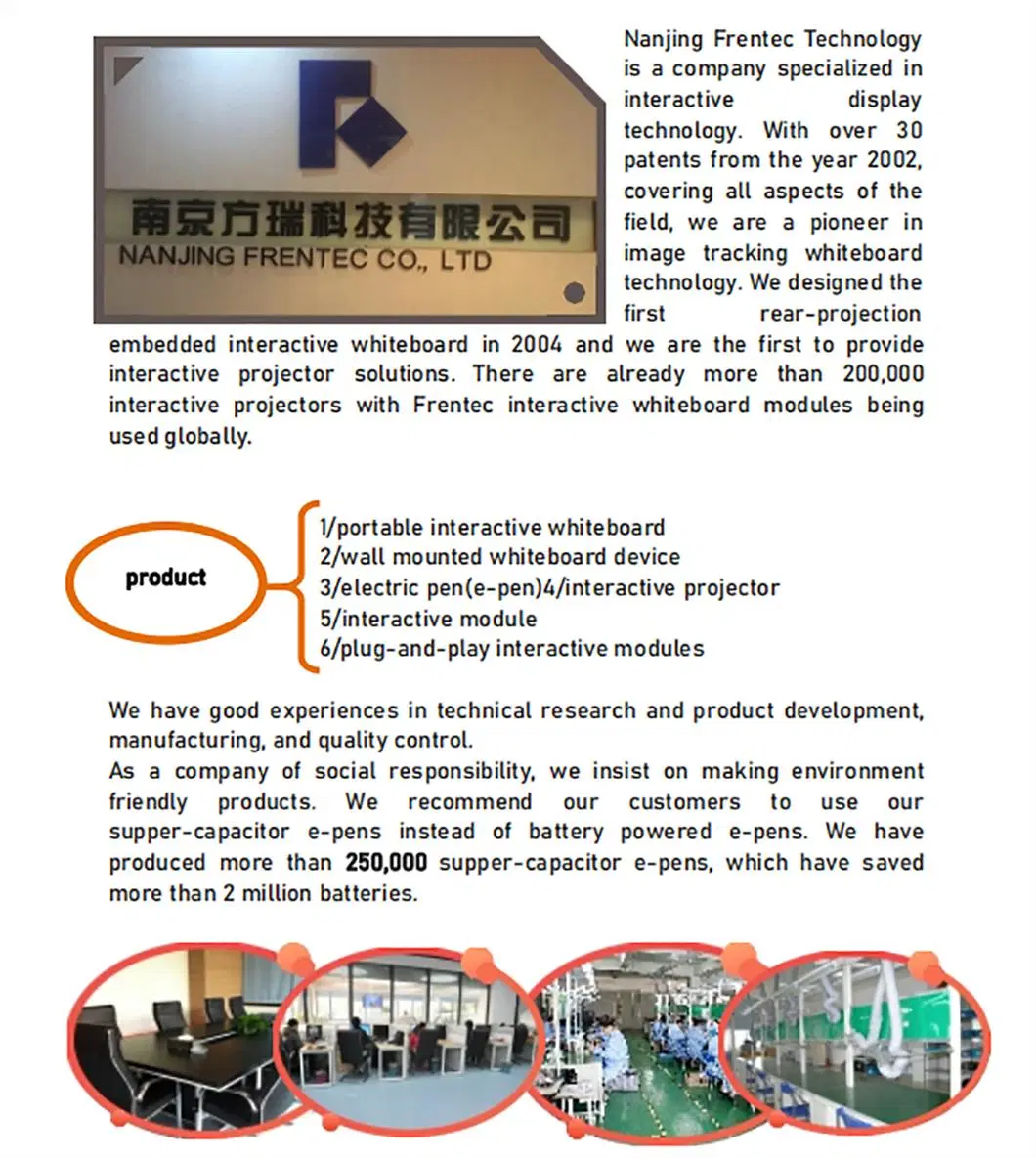 Factory Price Interactive Whiteboard System Turn Projection/LCD Display Into Multi-Touch Board for Bussiness and Teaching Tallpic Maxpro-St