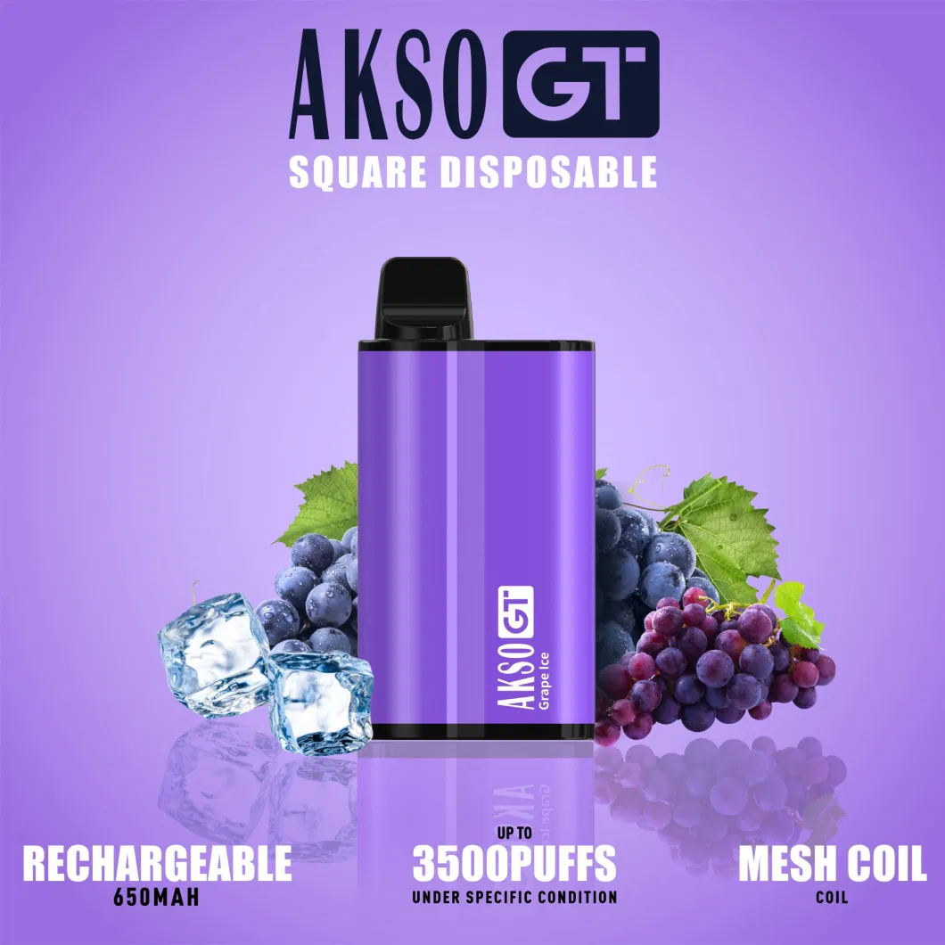 Factory Price Wholesale Disposable E Cigarette Akso Gt 3500 Puffs Rechargeable Electronic Cigarette with High Quality