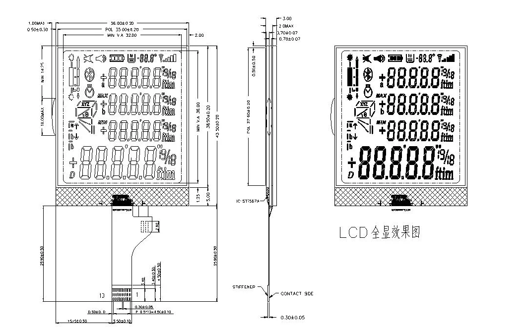 Best Price Cog LCD Screen Segment LCD Display LCM LCD Panel