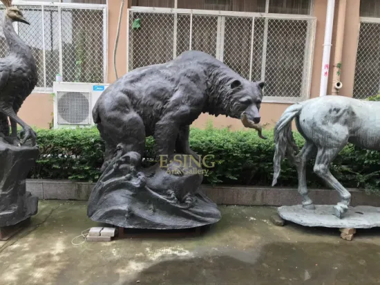 Wholesale Garden Life Size Animal Bronze Cooper Sculpture Antique Brass Horse Statue